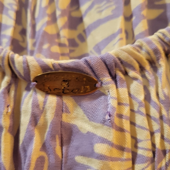 Secret Beach lilac floral swim coverup caftan OS - Picture 4 of 5